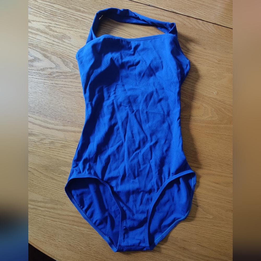 Capezio Vibrant Blue Halter Dance Leotard